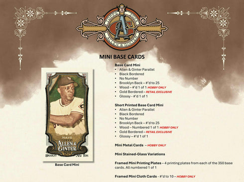 2024 Topps Baseball Allen & Ginter Hobby Box